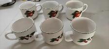 6-Piece Ceramic Mug Set Like New Never Used!