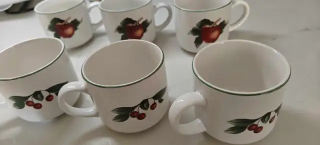 6-Piece Ceramic Mug Set Like New Never Used! - Photo 3