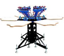 6 Color 6 Station Screen Printing Press T-shirt Printer 006527