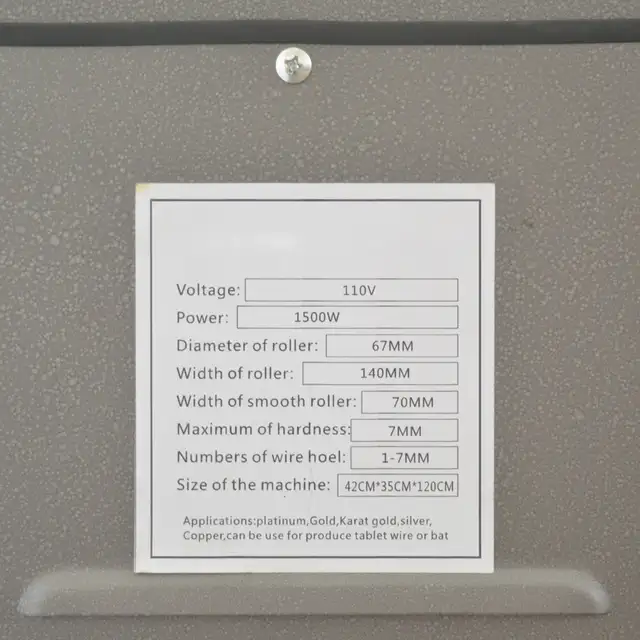 1.5PElectric Rolling Mill Jewelry Press Tabletting Machine056123 - Photo 4