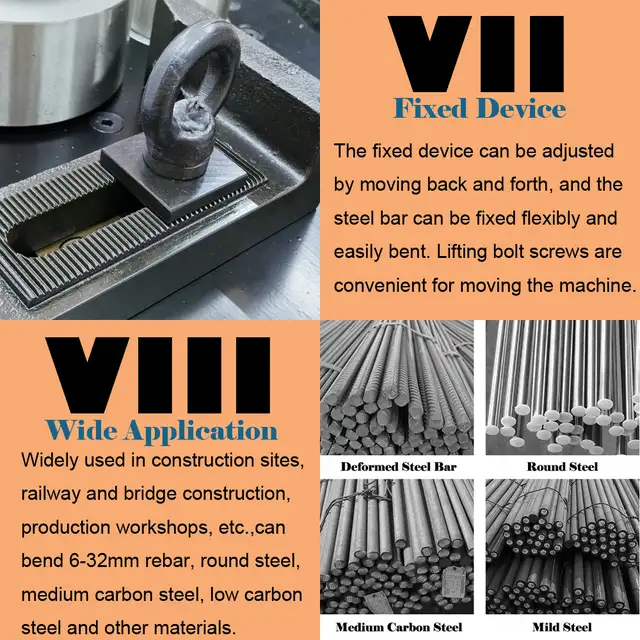 Promotion 1-1/4'Steel Rod Electric Bending Machine 110V 056263 - Photo 10