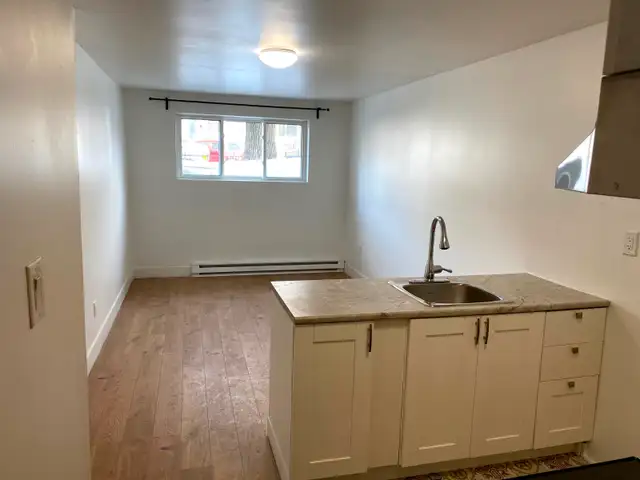 3 1/2 rénové avec électroménagers une chambre fermée près metro