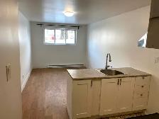3 1/2 rénové avec électroménagers une chambre fermée près metro