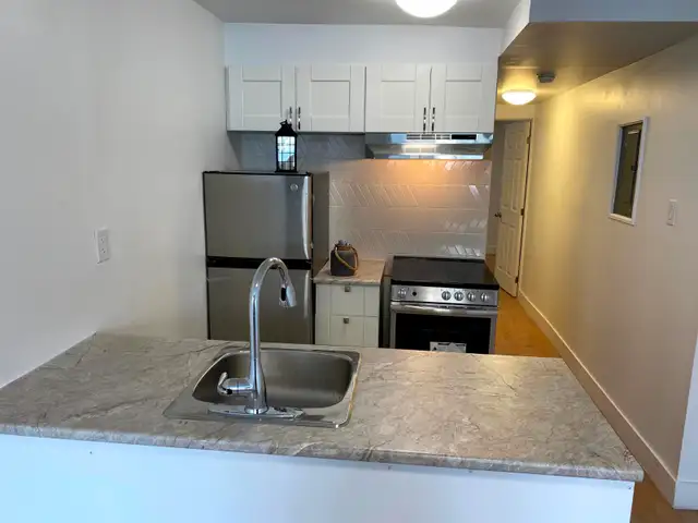 3 1/2 rénové avec électroménagers une chambre fermée près metro - Photo 5