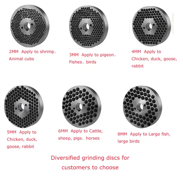 4mm 150kg/h Animal Pellet Feed Mill Machine  220V 3KW 239252 - Photo 8