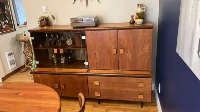 Mid century. TEAK TECK. Modulaire. Crédence, buffet, bahut disqu - Photo 2