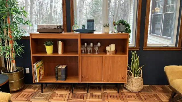 Mid century. TEAK TECK. Modulable. Crédence, buffet, bar, biblio - Photo 7