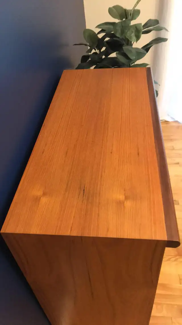 Mid century. TEAK TECK. Buffet, console, bahut disques vinyles, - Photo 4