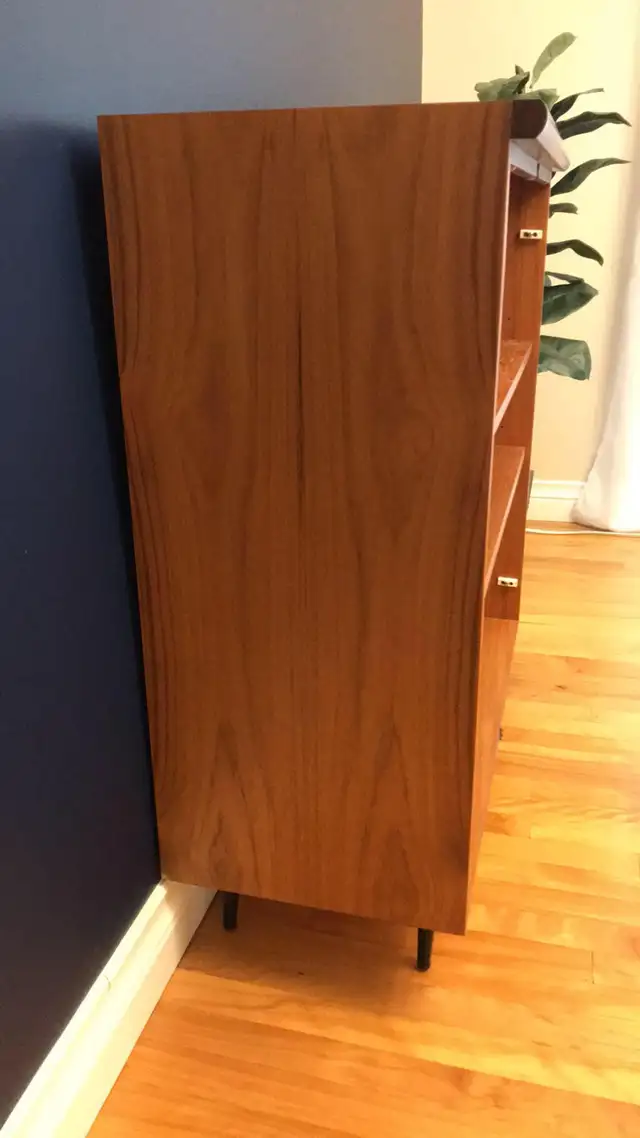 Mid century. TEAK TECK. Buffet, console, bahut disques vinyles, - Photo 5