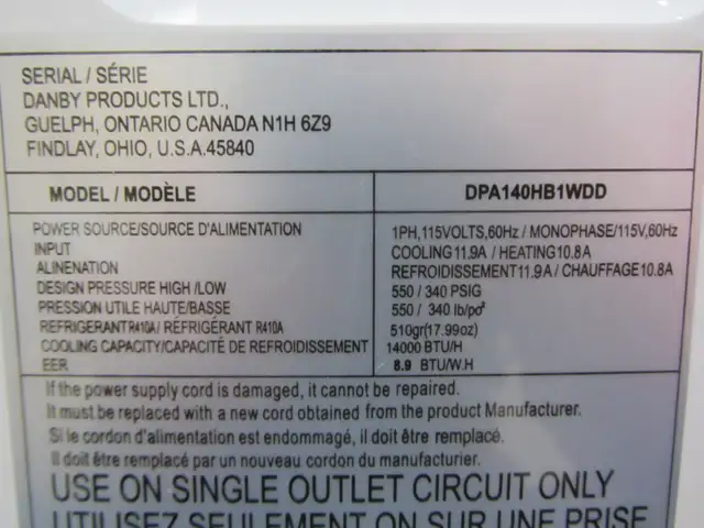 Air climatisé portatif 14000 btu/ portable 4-in-1 A/C air condit - Photo 6