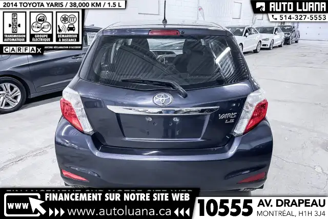2014 TOYOTA Yaris LE AIR CLIMATISE/GRP ELECTRIQUE/CRUISE/38,000k - Photo 8