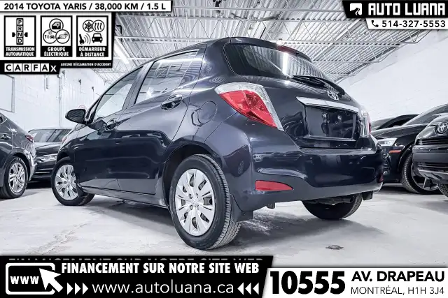 2014 TOYOTA Yaris LE AIR CLIMATISE/GRP ELECTRIQUE/CRUISE/38,000k - Photo 9