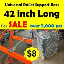 42' Universal Style Pallet Support Bars for Pallet Racking $10
