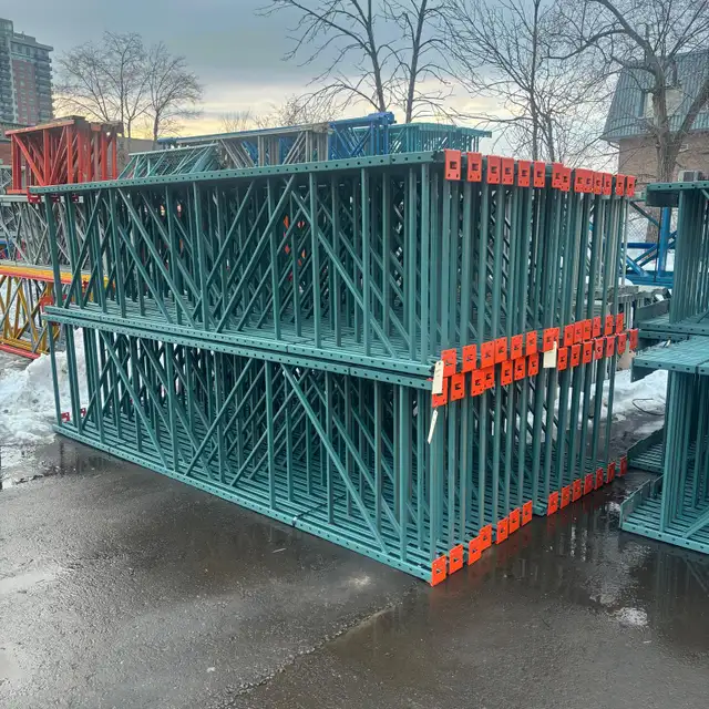 USED 14 foot high Warehouse Pallet Racking