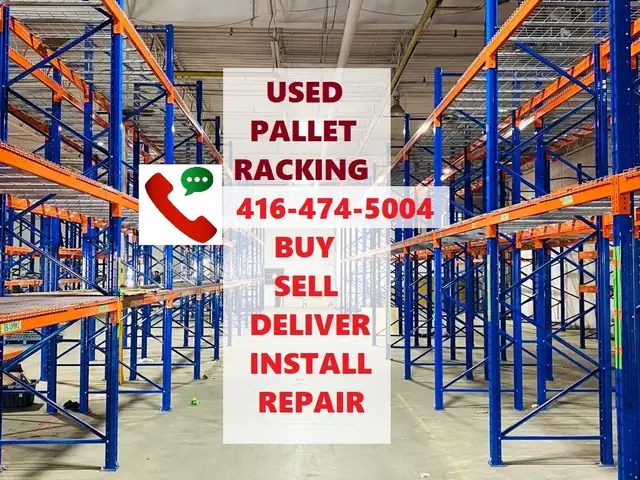 USED Pallet Racking BUY SELL DELIVER INSTALL TEARDOWN REPAIR