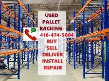 USED Pallet Racking BUY SELL DELIVER INSTALL TEARDOWN REPAIR