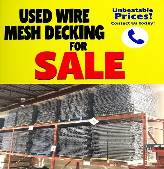 USED Wire Mesh Decking Deck 42'x46' for Pallet Racking