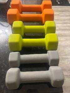 3,5,8 lb weights for sale $15 for set