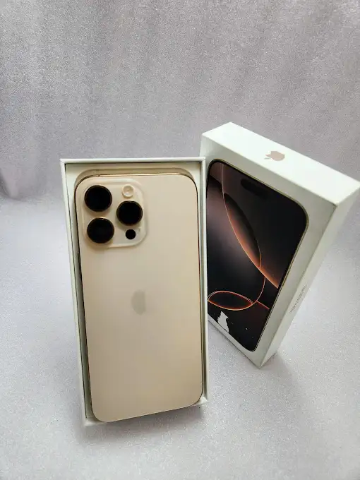 iPhone 16ProMax Gold 94%Bh Apple Care October 5 2026