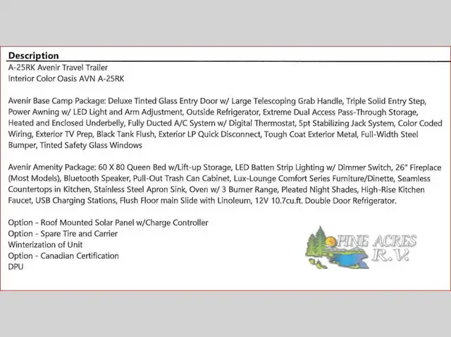 2025 Cruiser Avenir A-25RK Rear Kitchen Couples - Photo 58