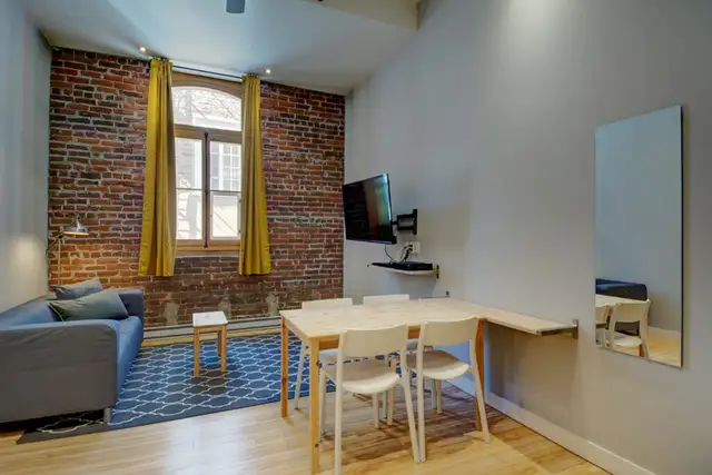 Loft entièrement meublé à louer Vieux-Québec septembre 2022