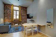 Loft entièrement meublé à louer Vieux-Québec septembre 2022