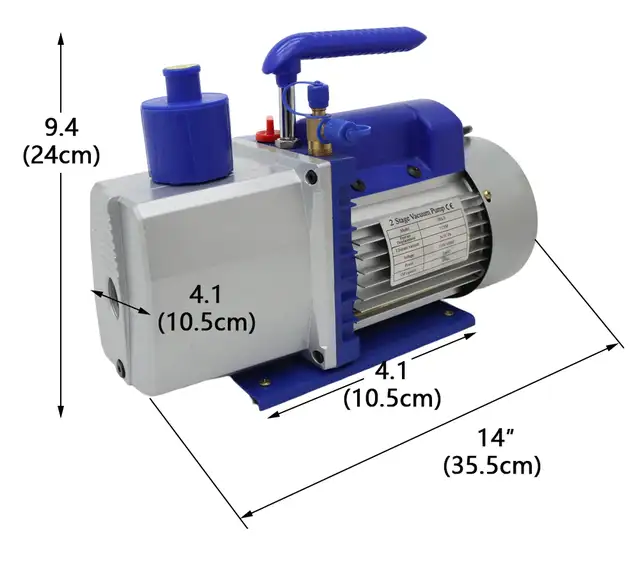 7 CFM 110V 60Hz 2-Stage Rotary Vane Vacuum Pump 3/4HP 160800 - Photo 5