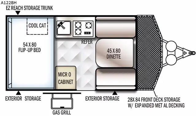2017 Forest River RV Rockwood Hard Side Series A122BH - Photo 2