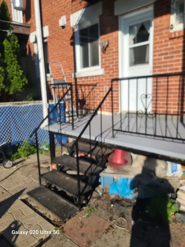 Balcon fiber rampe escalier soudure bois - Photo 2