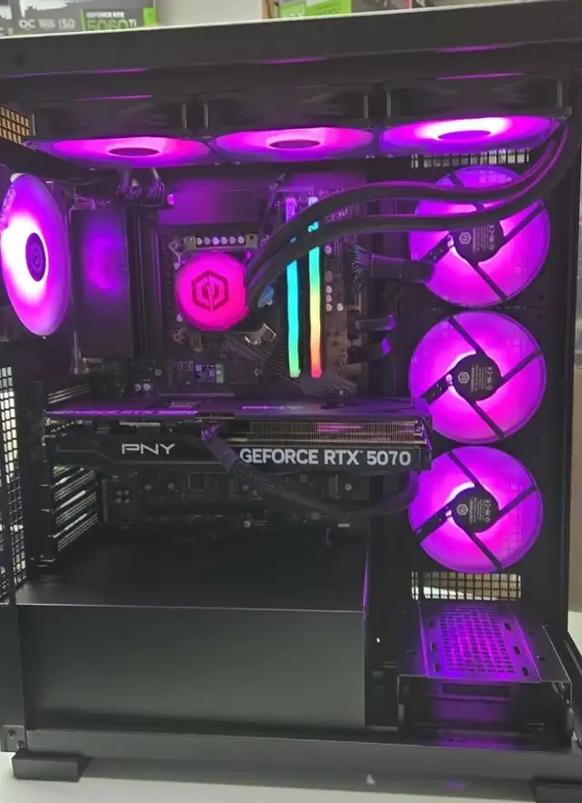 PC GAMING NEUF RTX5070 12GB i9-14900KF 32GB DDR5 SSD 2TB NVMe - Photo 2