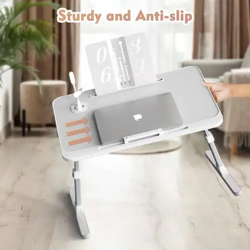Brand New Foldable Lap Desk with Charging Port & Book Stand $59 - Photo 3