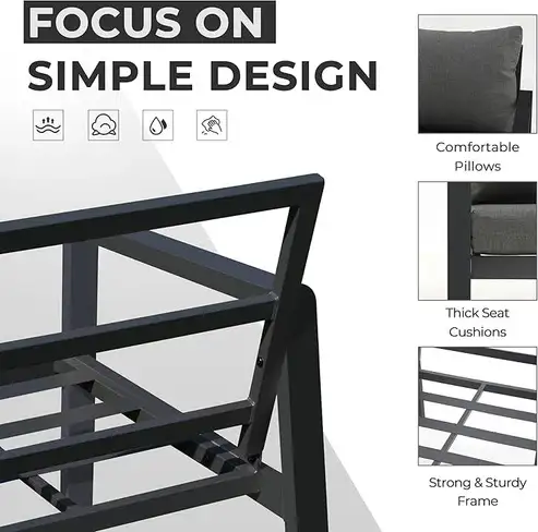 Brand New 4-Piece Heavy Duty Steel Patio Furniture Set $799 - Photo 3