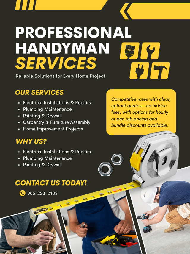 Expert Handyman – Durham/GTA – From $99