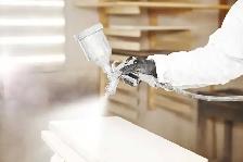 sablage et peinture armoire de cuisine