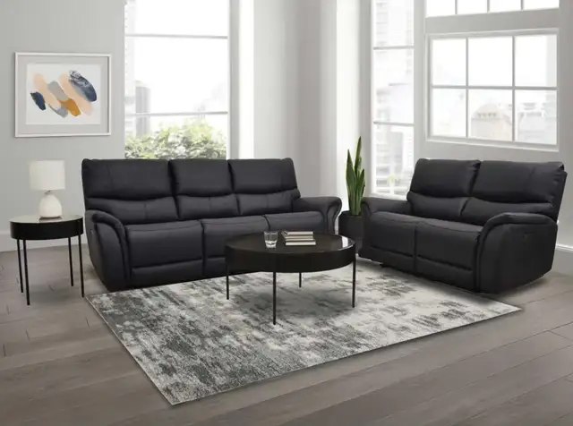 Bentley Black Power Reclining Sofa - Photo 2