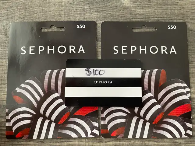 2x $50 Sephora gift cards for $40 each