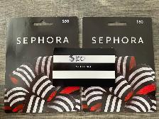 2x $50 Sephora gift cards for $40 each