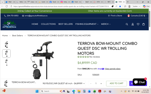 2026 Minn Kota Electric 115 lb thrust BRAND NEW in THE BOX!!