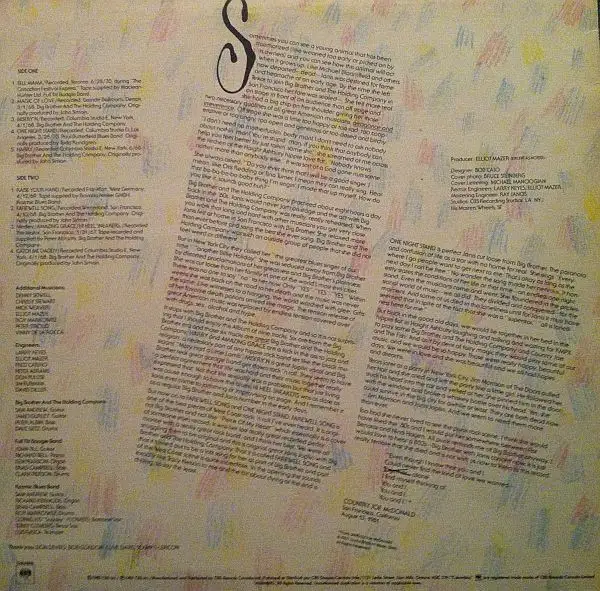 Janis Joplin Farewell Song Vinyl Lp Album - Photo 3