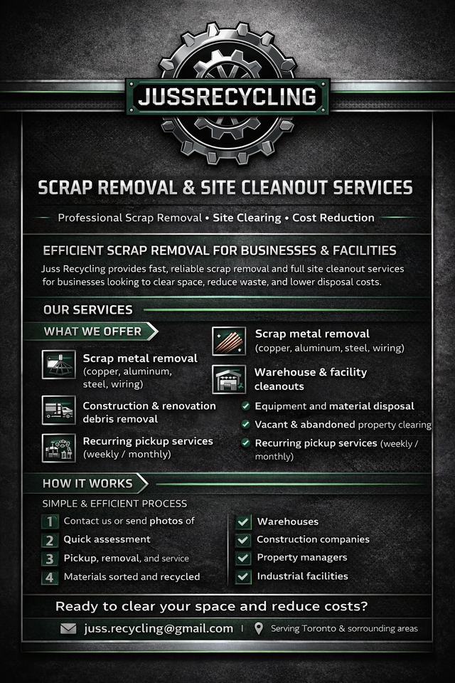 Warehouse & Site Cleanout — Scrap Removal   Fast Turnaround