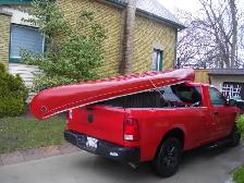 RED CANOE NO HOLES FIRST $125 TAKES IT HOME,  DELIVARY AVALIVLE