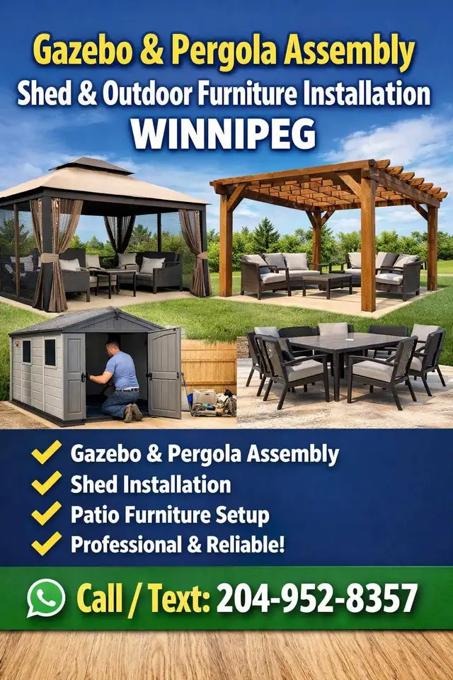 Gazebo & Pergola Assembly | Shed &Outdoor Furniture Installation