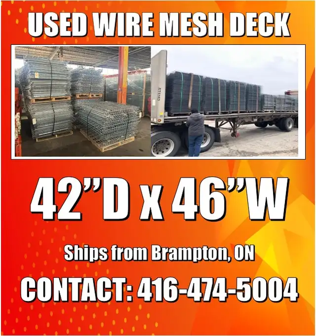 USED Wire Mesh Decking Deck 42'x46' for Pallet Racking