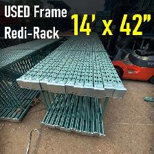USED 14 ft x 42 inch  Redirack Uprights Frames Pallet Racking