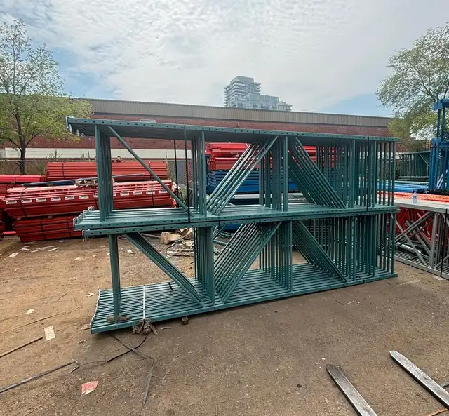 USED 14 ft x 42 inch  Redirack Uprights Frames Pallet Racking - Photo 3