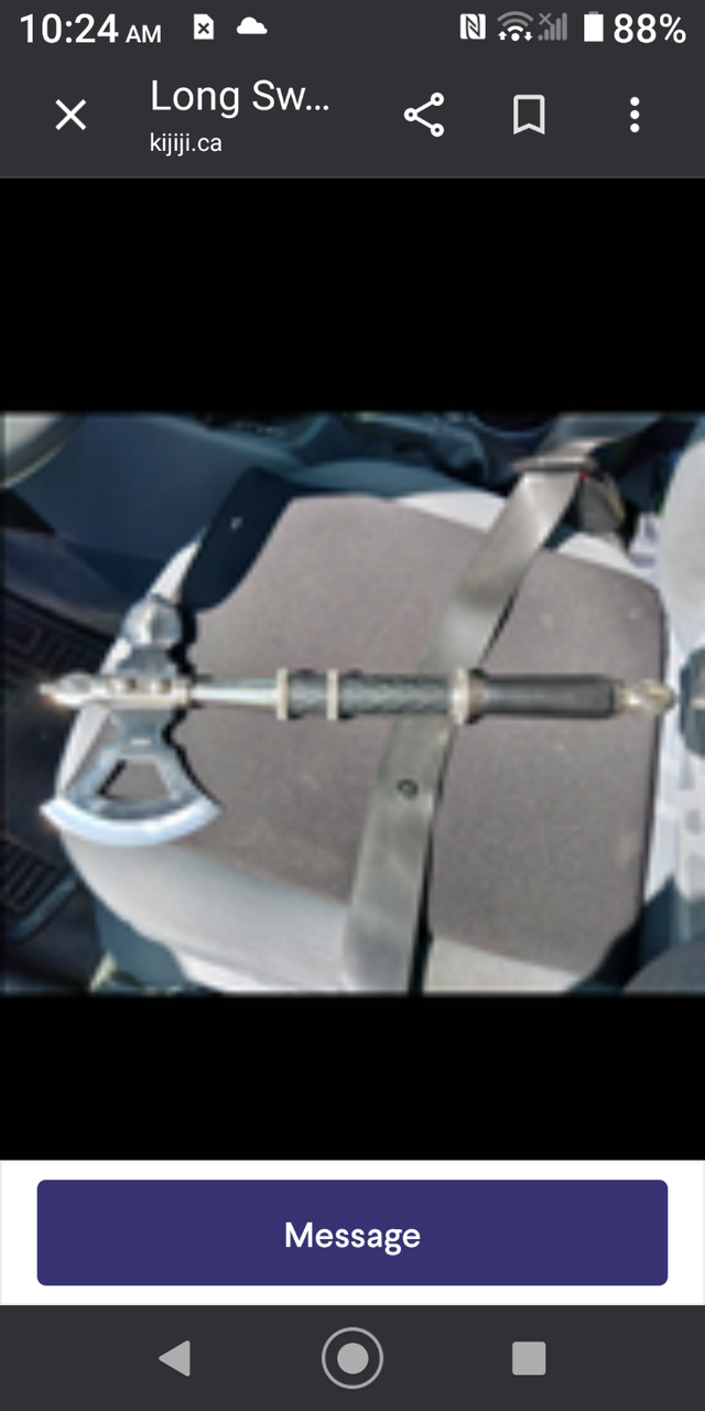 Kings Battle Axe   Long Sword Full tang  by Windlass Craft $220