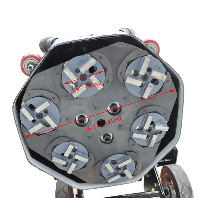 Double Tube Vacuum Dust Suction Fan Cement Ground Grinder 239912 - Photo 7