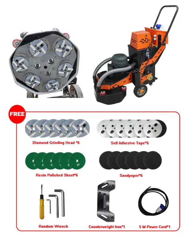 Double Tube Vacuum Dust Suction Fan Cement Ground Grinder 239912 - Photo 10