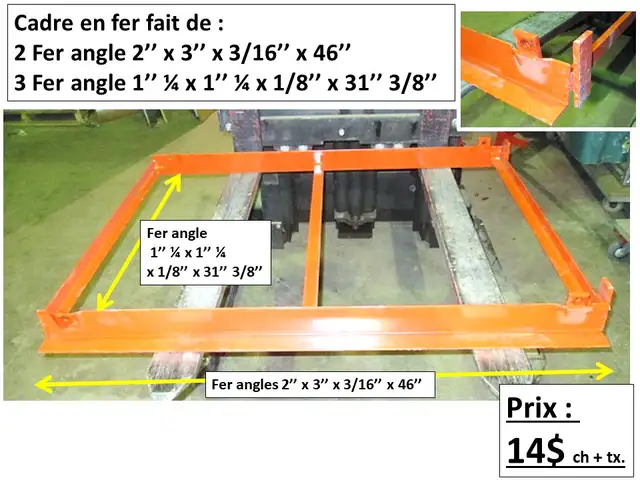 Fer angle 1/8'' d'épais  x 1'' 1/2x1''1/2 x 48''long. et autres - Photo 7