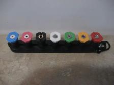 7 High Pressure, Washer Nozzles with 1/4' Connector
